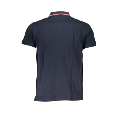 Blue Cotton Polo Shirt