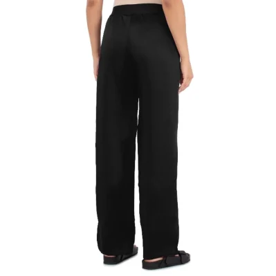 Black Polyester Jeans & Pant