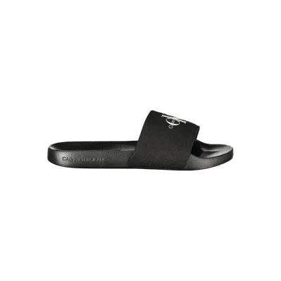Black Polyester Sandal