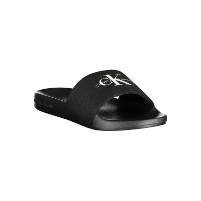 Black Polyester Sandal
