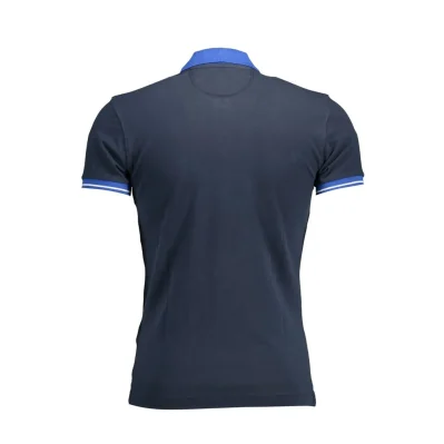 Blue Cotton Polo Shirt