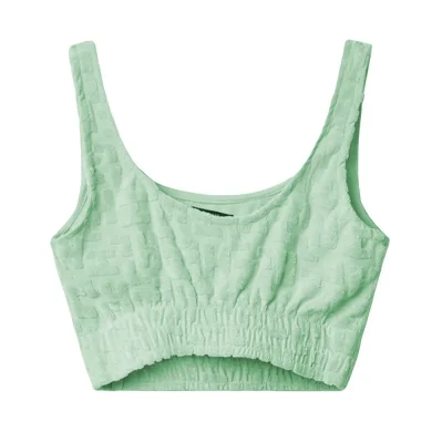 Green Cotton Tops & T-Shirt