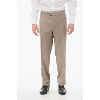 Cool Wool Pants with Belt Loop