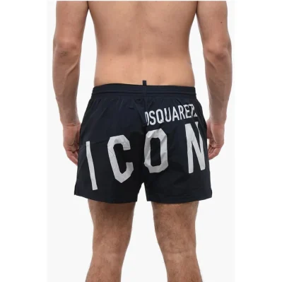 Swim Boxer with Contrasting Logo