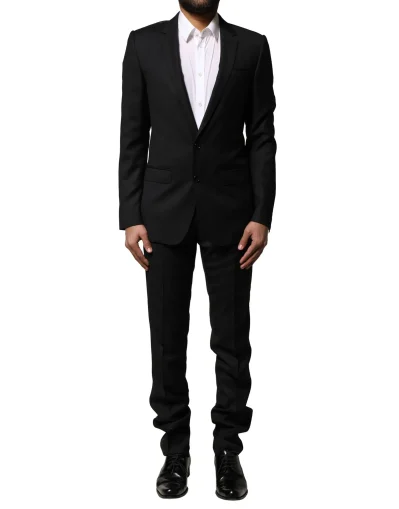 Blue MARTINI Wool Formal 2 Piece Suit