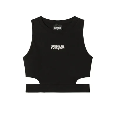 Black Cotton Tops & T-Shirt