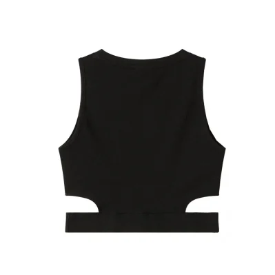 Black Cotton Tops & T-Shirt