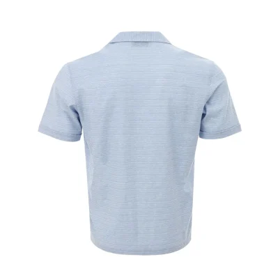 Blue Linen And Cotton Shirt