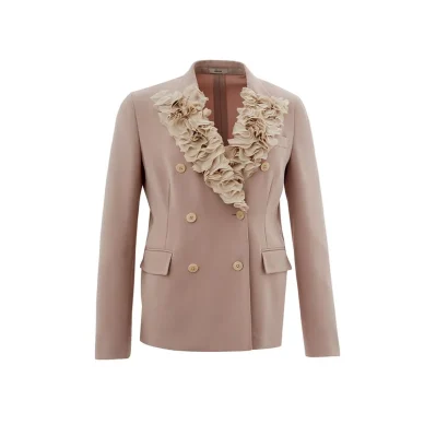 Gray Polyester Jackets & Coat