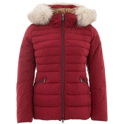 Bordeaux Polyester Jackets & Coat