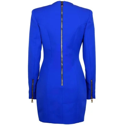 Blue Wool Dress