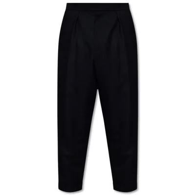 Black Cotton Jeans & Pant