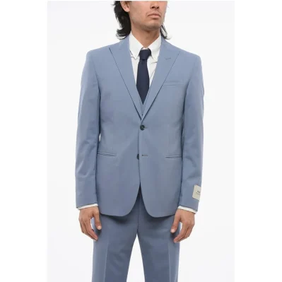 CC COLLECTION 3-Piece REFINED Suit with Peak Lapel