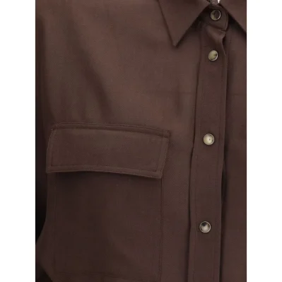 Embellished collar Shirt