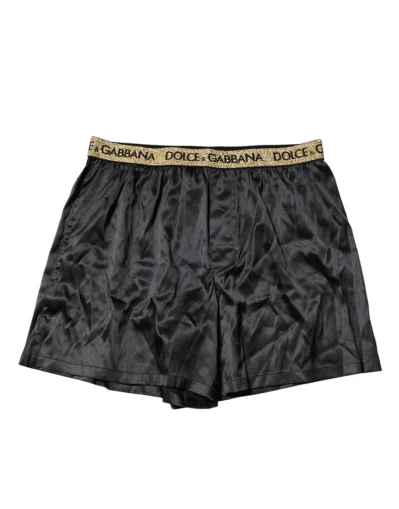 Black Logo Waist Regular Boxer Shorts Underwear