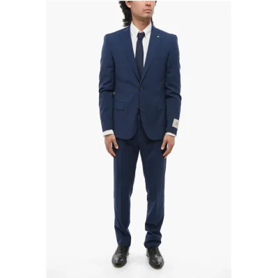 CC COLLECTION Virgin Wool RESET Suit with Micro Houndstooth