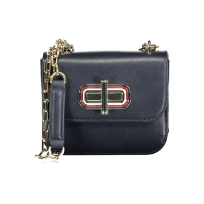 Blue Leather Handbag