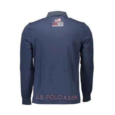 Blue Cotton Polo Shirt