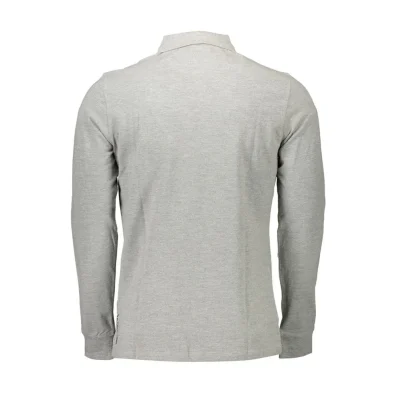 Gray Cotton Polo Shirt
