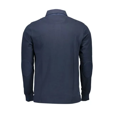 Blue Cotton Polo Shirt