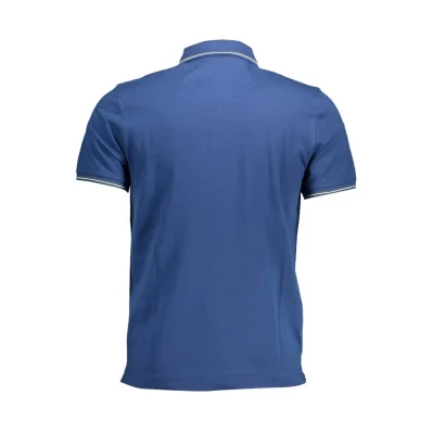Blue Cotton Polo Shirt