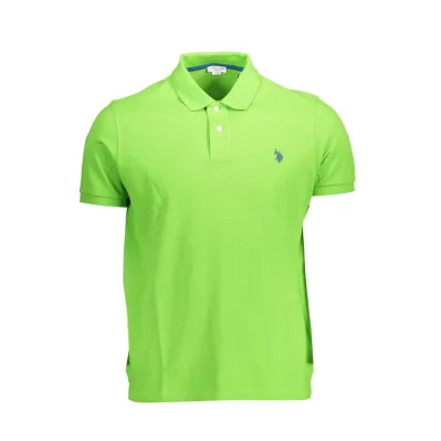 Green Cotton Polo Shirt