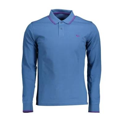 Blue Cotton Polo Shirt
