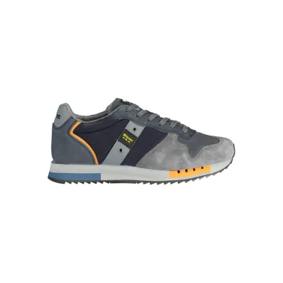Blue Polyester Sneaker