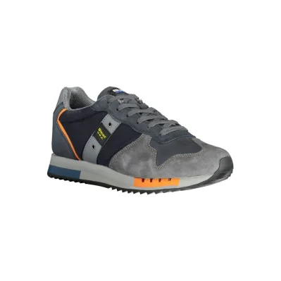 Blue Polyester Sneaker
