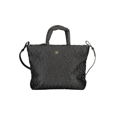Black Polyester Handbag