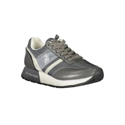 Gray Polyester Sneaker