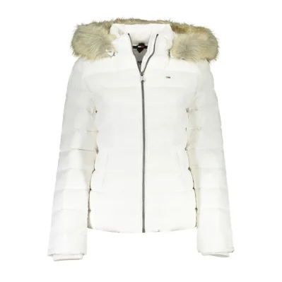 White Polyester Jackets & Coat