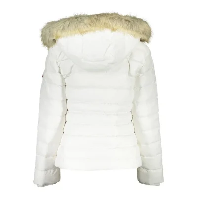 White Polyester Jackets & Coat