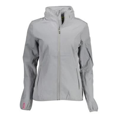 Gray Polyester Jackets & Coat