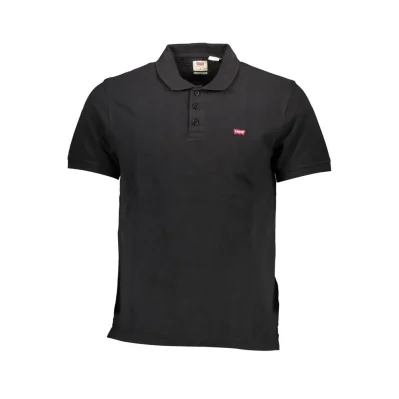 Black Cotton Polo Shirt
