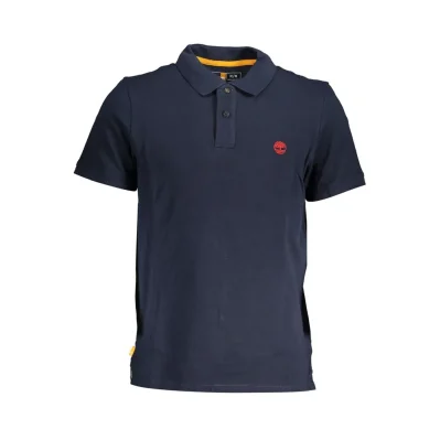 Blue Cotton Polo Shirt