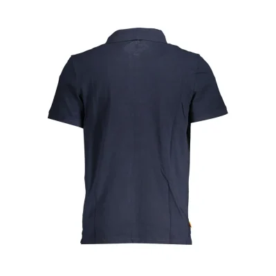 Blue Cotton Polo Shirt