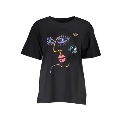 Black Cotton Tops & T-Shirt