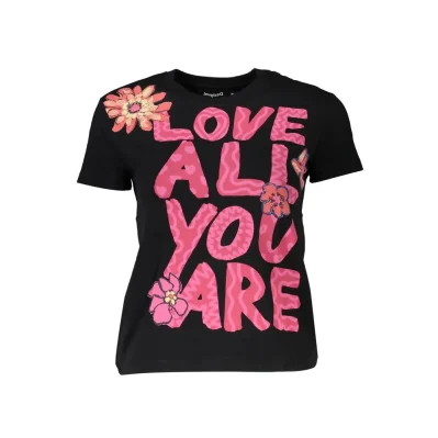 Black Cotton Tops & T-Shirt