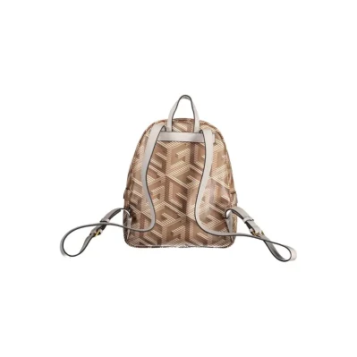 Brown Polyethylene Backpack