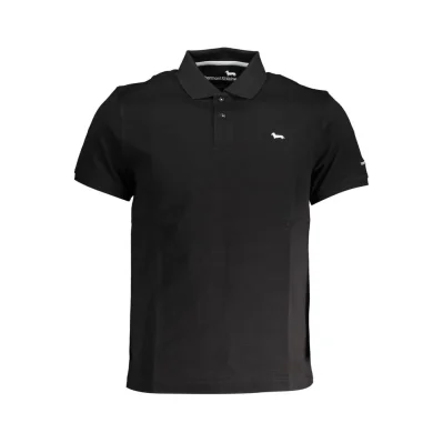 Black Cotton Polo Shirt