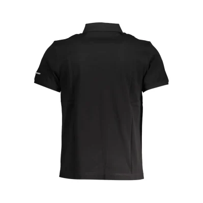 Black Cotton Polo Shirt