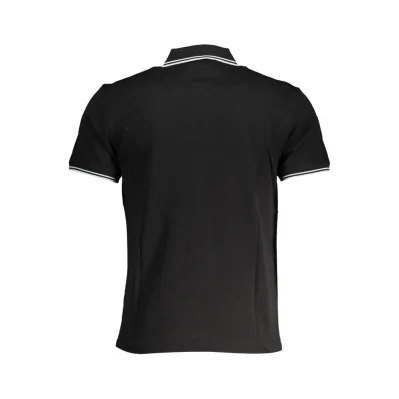 Black Cotton Polo Shirt