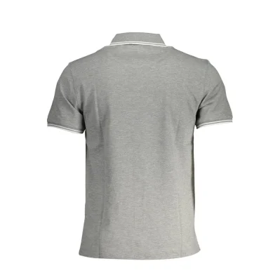 Gray Cotton Polo Shirt