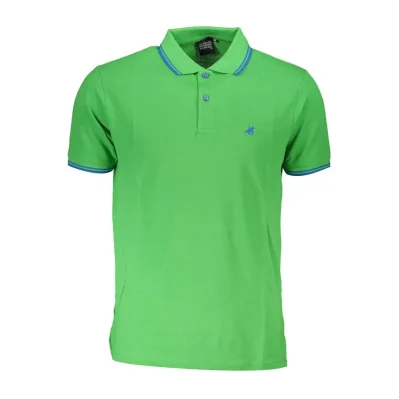 Green Cotton Polo Shirt