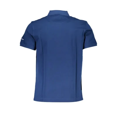 Blue Cotton Polo Shirt