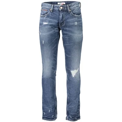 Blue Cotton Jeans & Pant