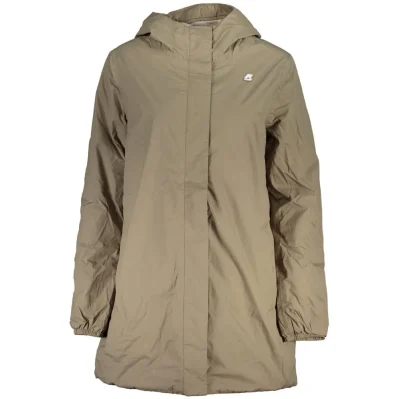 Beige Polyester Jackets & Coat