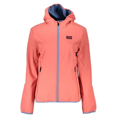 Pink Polyester Jackets & Coat