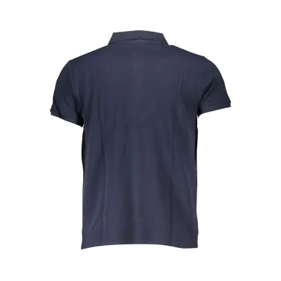 Blue Cotton Polo Shirt